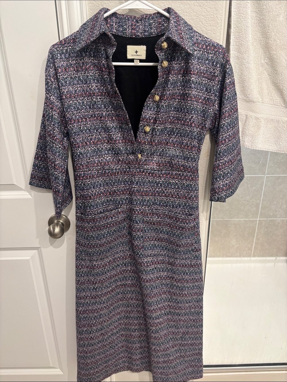 Tuckernuck Multicolor Knit Polo Dress